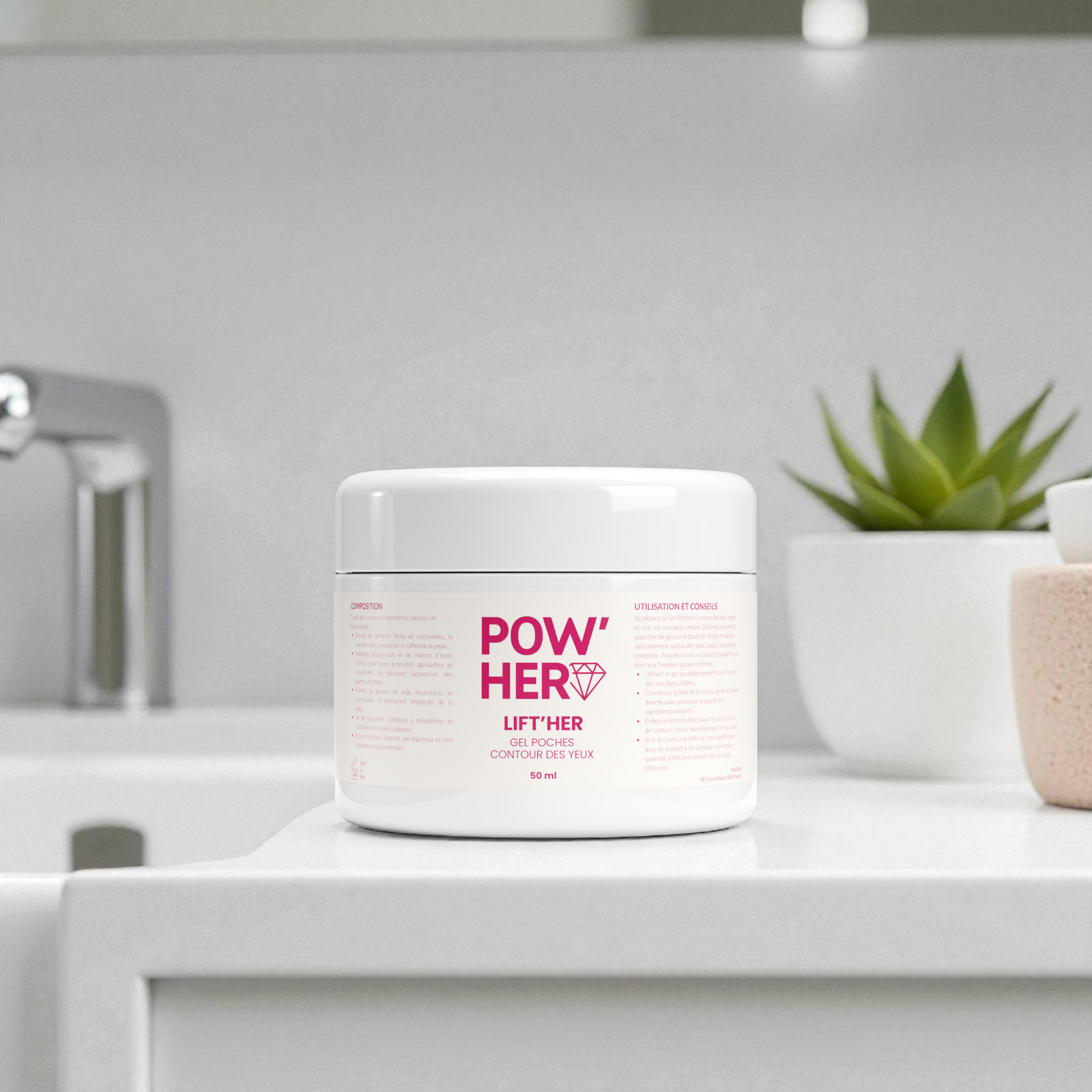 Soin contour des yeux naturel qui lisse, décongestionne et illumine le regard. Action anti-cernes, anti-poches et anti-rides. Texture gel fraîche, effet lift immédiat.