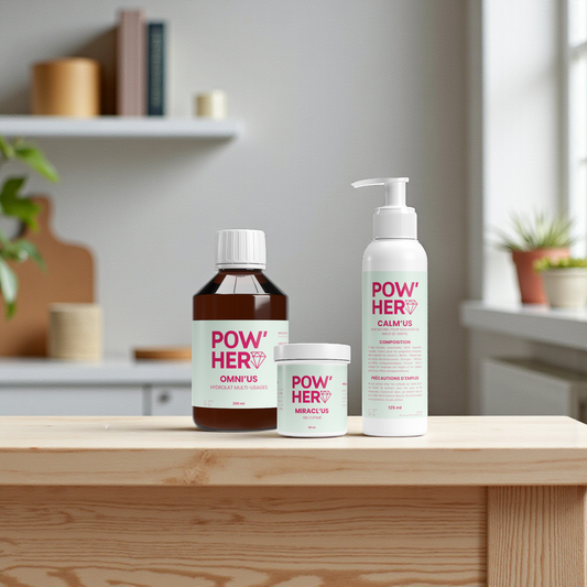 Découvre le Pack Famille : 3 soins naturels indispensables pour soigner les bobos, apaiser la digestion et calmer le stress. La trousse de secours saine pour petits et grands.